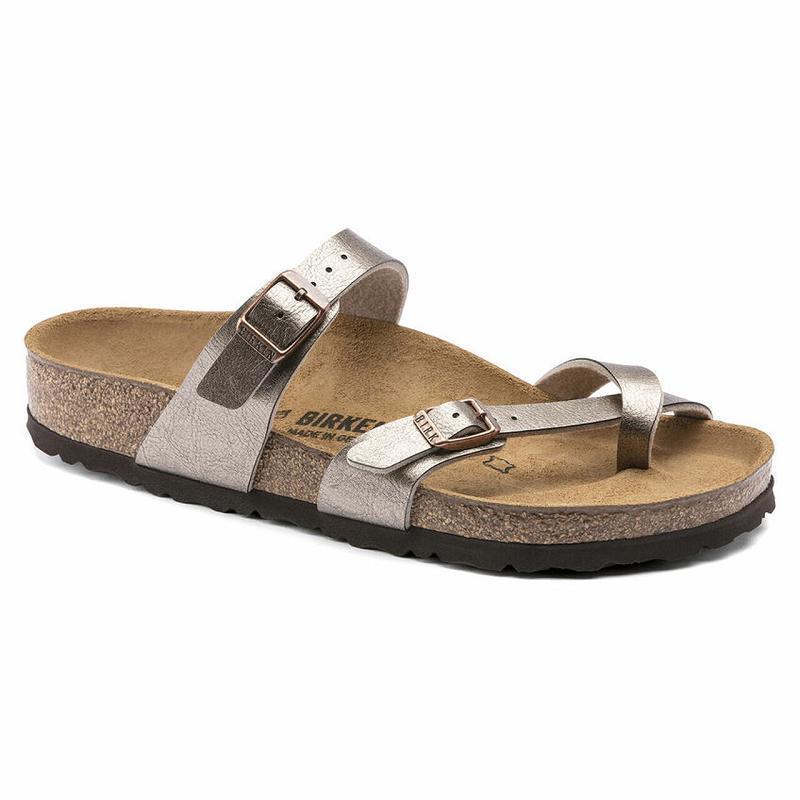 Birkenstock Graceful Birko-flor Mayari Dame Grå Brune | DK 39MQZ